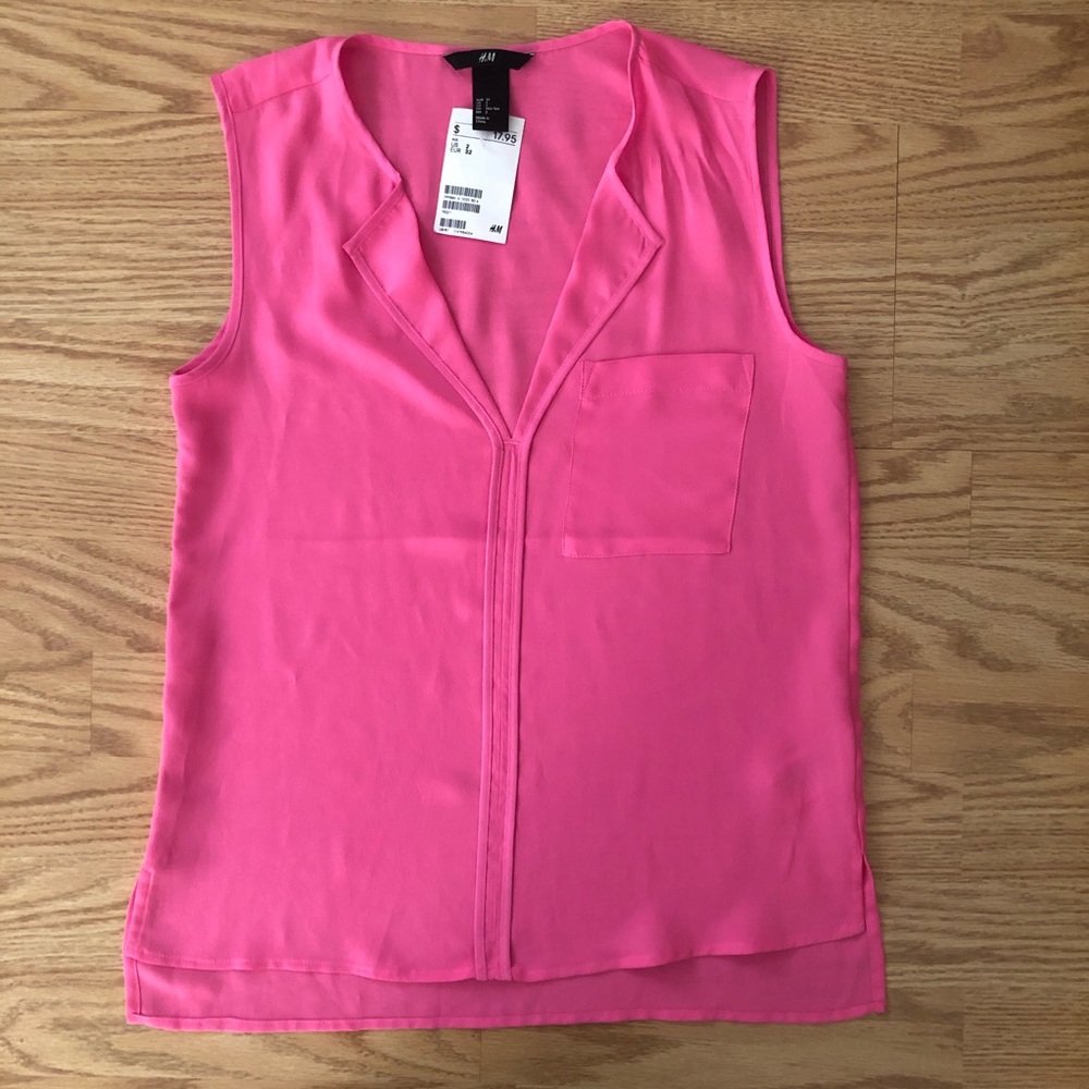 H&M Sleeveless Pink Top BNWT